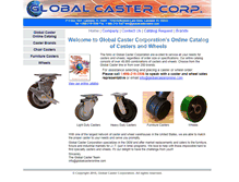 Tablet Screenshot of globalcasteronline.com